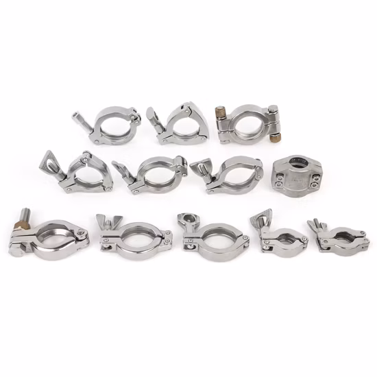 Adaptador/reductor/T/codo de manguera sanitaria de triple abrazadera de acero inoxidable, accesorios de tubería sanitaria 3A