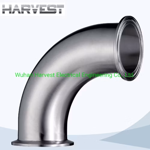Codo de abrazadera de 90 grados de acero inoxidable SS304 SS316 con extremos de virola Accesorios de diario estándar Bpe