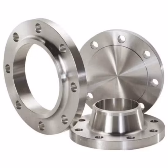 JIS ASME En1092 DIN GOST BS B16.5 ANSI Uni SABS Brida de cuello de soldadura de acero inoxidable SS304 316L